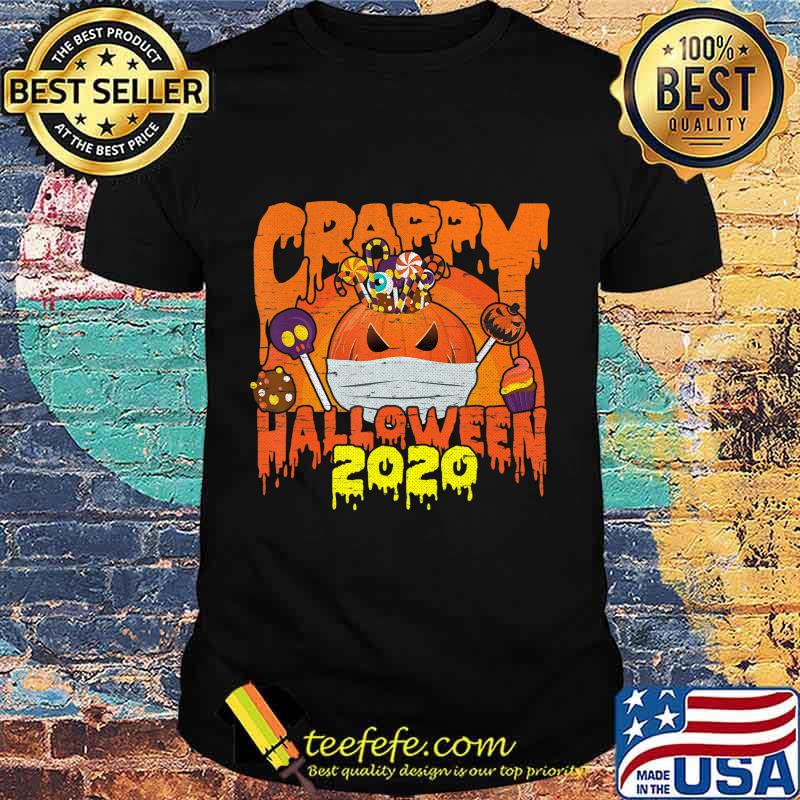 Funny Pumpkin Wearing A Mask 2020 Halloween Jack O Lantern T-Shirt Funny Pumpkin Wearing A Mask 2020 Halloween Jack O Lantern T-Shirt