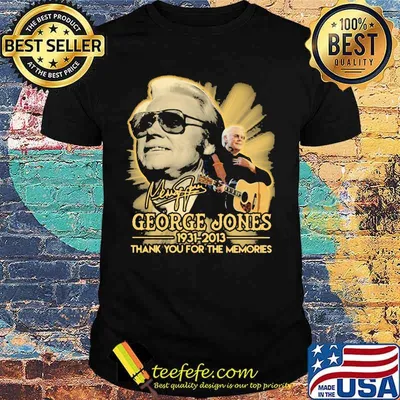 George jones 1931 2013 thank for the memories signature shirt