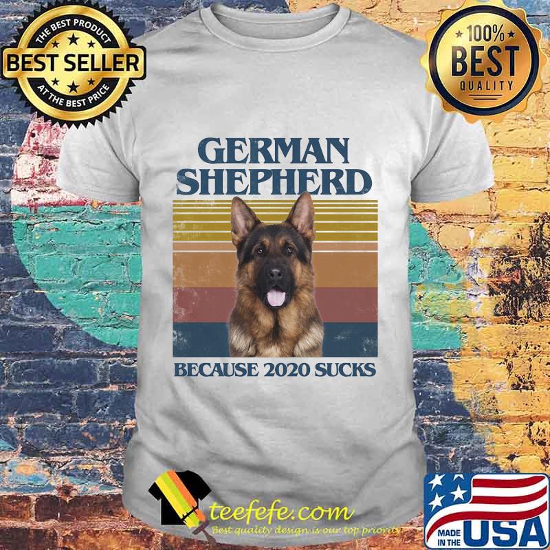German shepherd collie because 2020 sucks vintage retro shirt