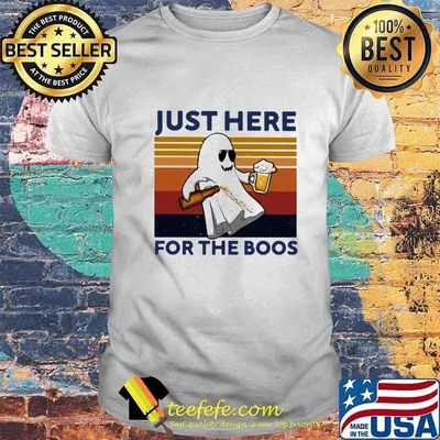 Ghost beer just here for the boos vintage retro shirt