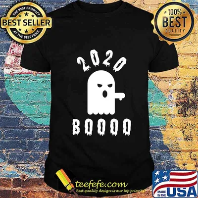 Ghost Boo 2020 Thumbs Down Funny Halloween Graphic Art T-Shirt