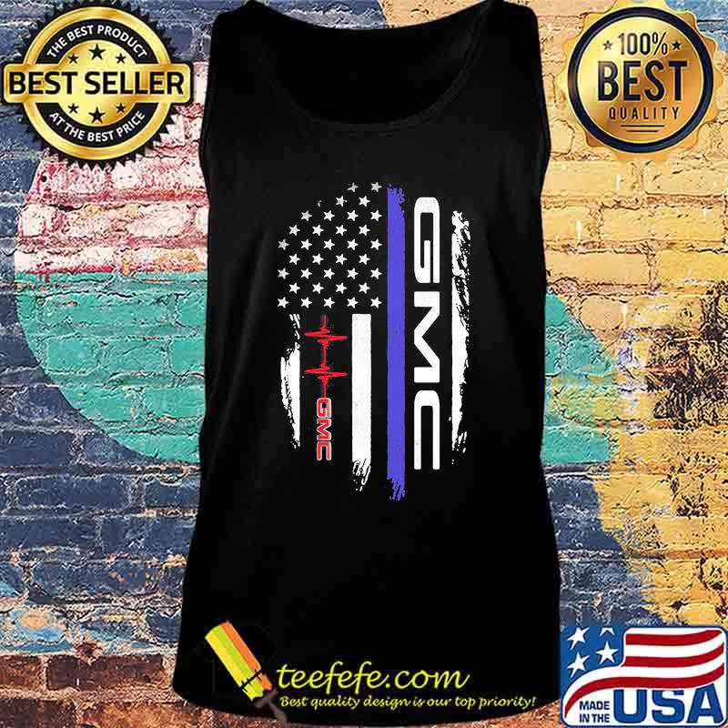 Gmc logo heartbeat american flag s Tank top Gmc logo heartbeat american flag s Tank top
