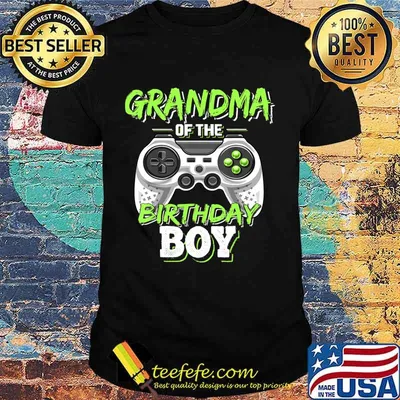 Grandma of the Birthday Boy Matching Video Game Birthday T-Shirt