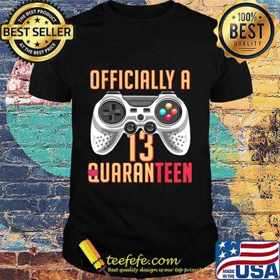 Graphic Officially A Quaranteen 13 Years Old Teenager T-Shirt