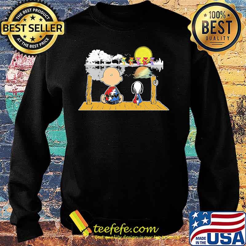 Grateful dead band charlie brown and snoopy seeing bears s Sweater Grateful dead band charlie brown and snoopy seeing bears s Sweater