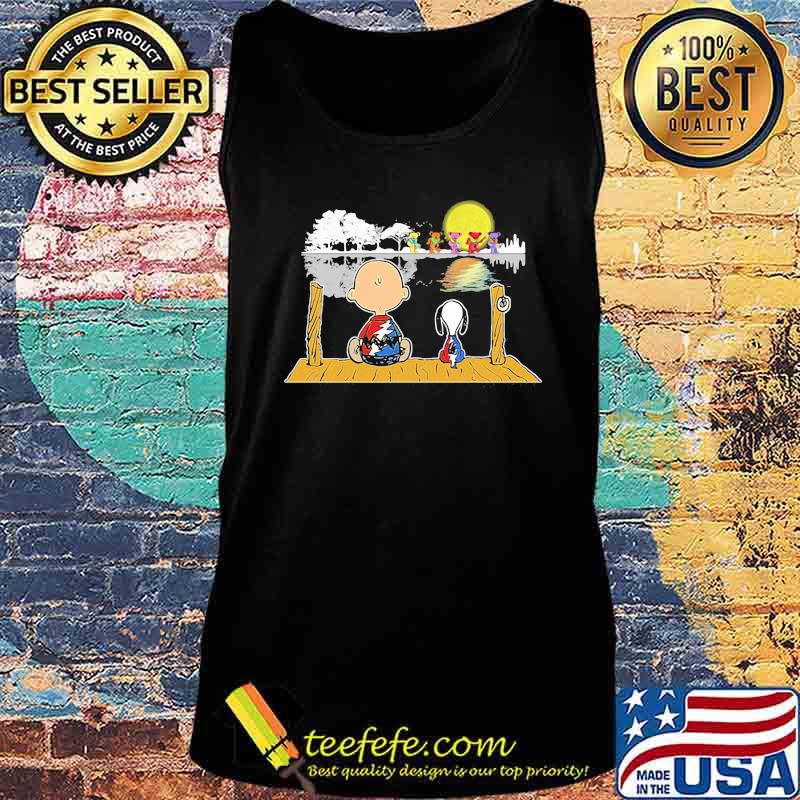 Grateful dead band charlie brown and snoopy seeing bears s Tank top Grateful dead band charlie brown and snoopy seeing bears s Tank top