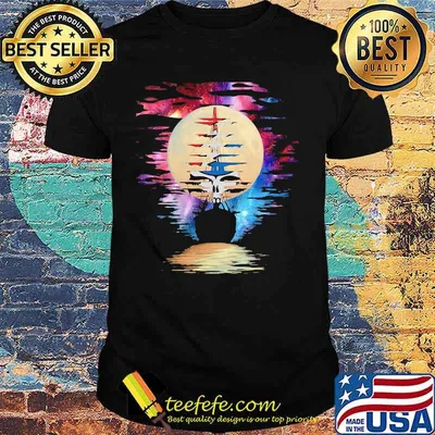Grateful dead band logo boat shirt