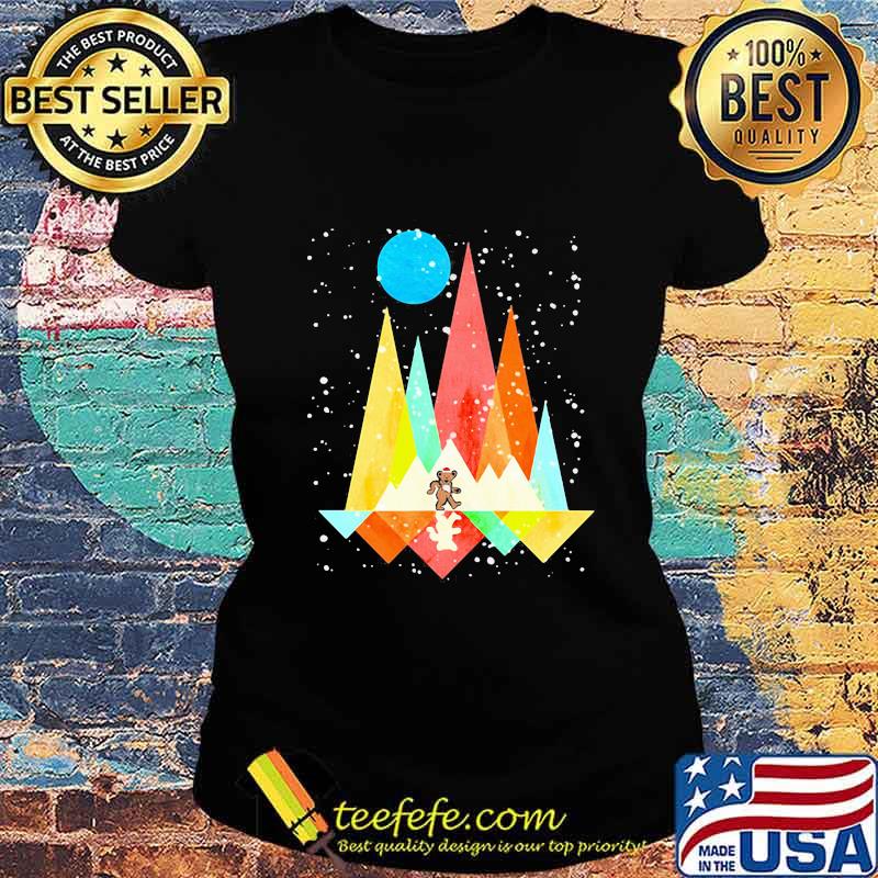 Grateful dead bear santa merry christmas s Ladies tee Grateful dead bear santa merry christmas s Ladies tee