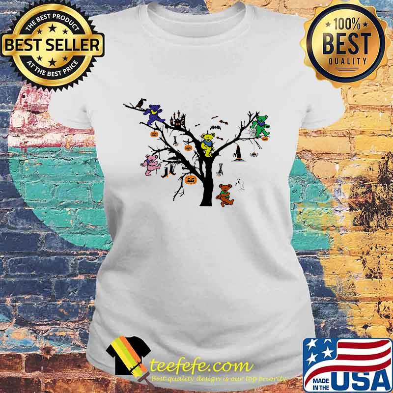 Grateful dead bears pumpkins halloween tree s Laides tee Grateful dead bears pumpkins halloween tree s Laides tee