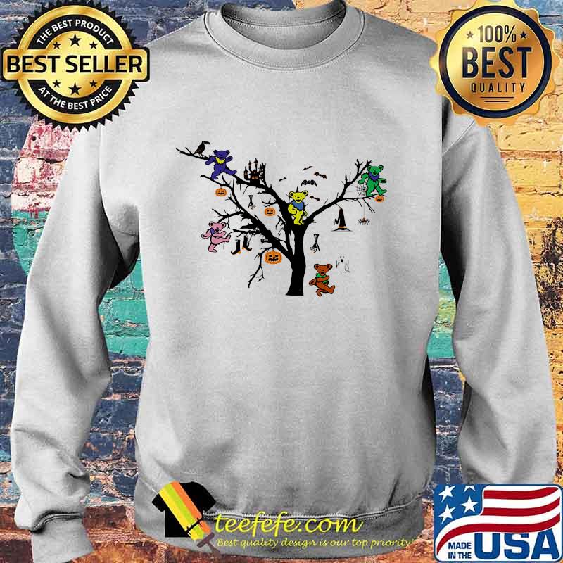 Grateful dead bears pumpkins halloween tree s Sweater Grateful dead bears pumpkins halloween tree s Sweater