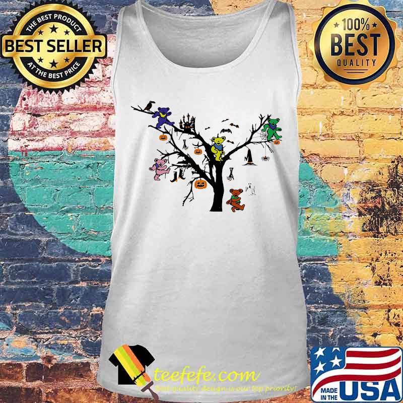Grateful dead bears pumpkins halloween tree s Tank top Grateful dead bears pumpkins halloween tree s Tank top