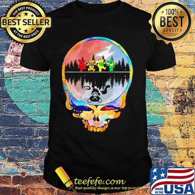 Grateful dead logo bears river shirt