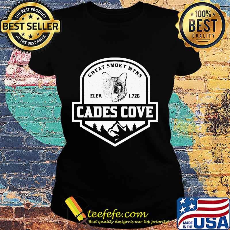 Great Smoky Mtns Elev 1726 Cades Cove Black Bear Shirt Ladies tee Great Smoky Mtns Elev 1726 Cades Cove Black Bear Shirt Ladies tee