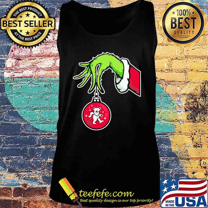 Grinch holding bear merry christmas s Tank top Grinch holding bear merry christmas s Tank top