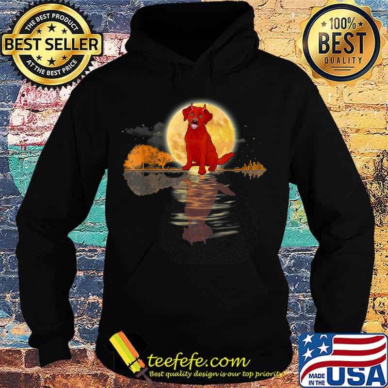 Guitar Lake Halloween Scary Labrador with Moon T-Shirt Hoodie Guitar Lake Halloween Scary Labrador with Moon T-Shirt Hoodie