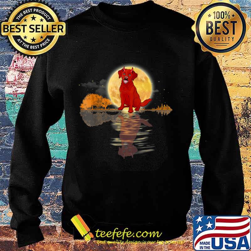 Guitar Lake Halloween Scary Labrador with Moon T-Shirt Sweater Guitar Lake Halloween Scary Labrador with Moon T-Shirt Sweater