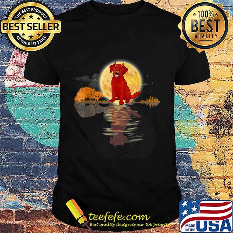 Guitar Lake Halloween Scary Labrador with Moon T-Shirt Guitar Lake Halloween Scary Labrador with Moon T-Shirt