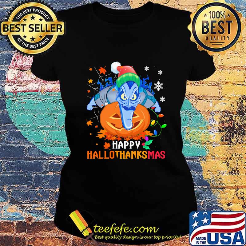 Hades happy hallothanksmas halloween thanksgiving christmas s Ladies tee Hades happy hallothanksmas halloween thanksgiving christmas s Ladies tee