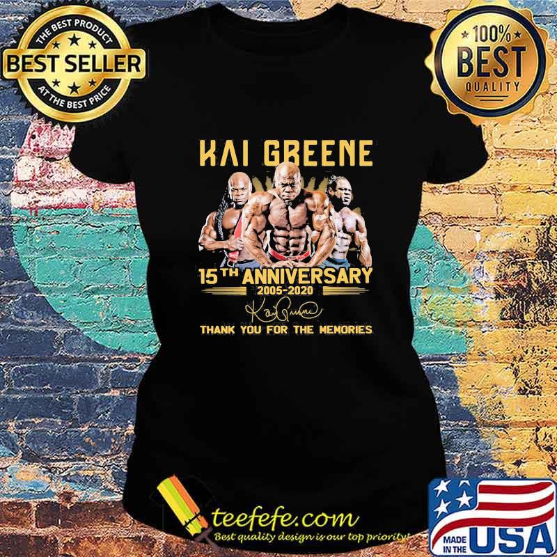 Hai greene 15th anniversary 2005 2020 thank for the memories signatures s Ladies tee Hai greene 15th anniversary 2005 2020 thank for the memories signatures s Ladies tee