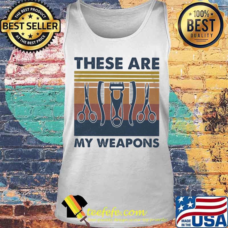 Hairstyles these are my weapons vintage retro s Tank top Hairstyles these are my weapons vintage retro s Tank top