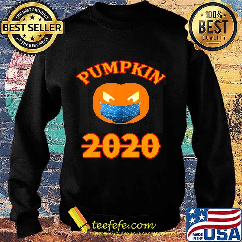 Halloween 2020 Pumpkin Wearing Mask T-Shirt Sweater Halloween 2020 Pumpkin Wearing Mask T-Shirt Sweater