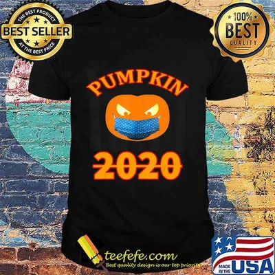 Halloween 2020 Pumpkin Wearing Mask T-Shirt