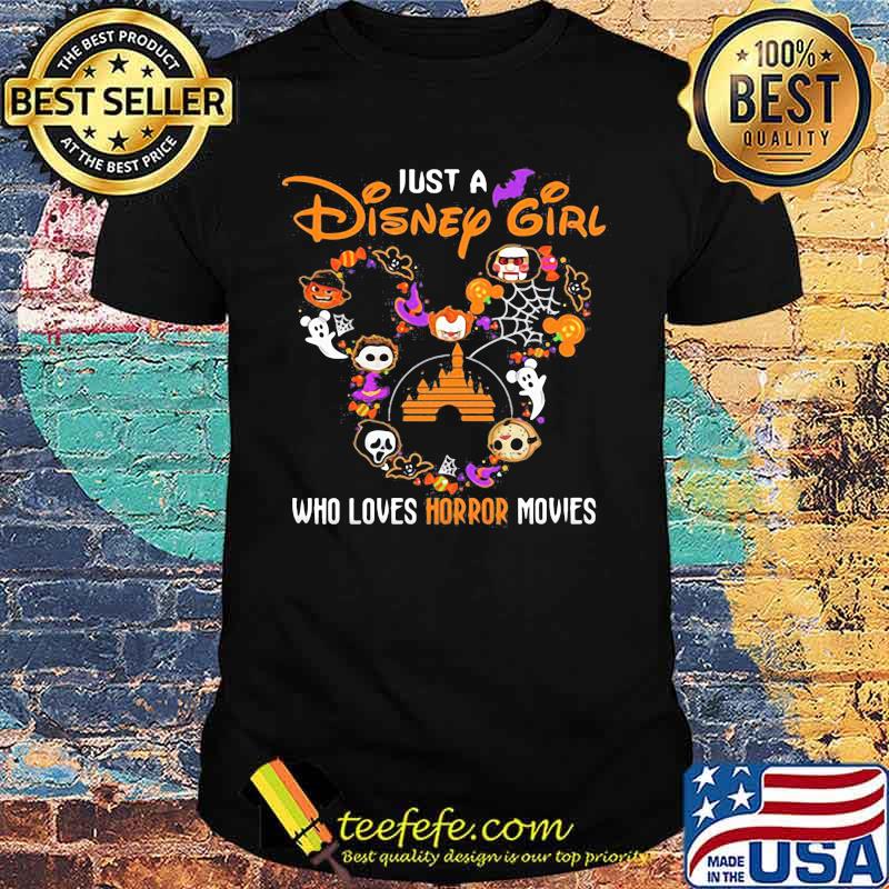 Halloween baby just a girl who loves horror movies shirt