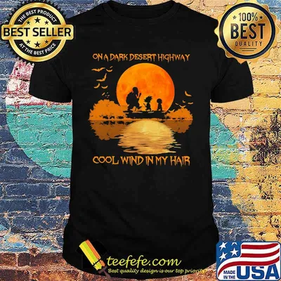 Halloween ball 7 on a dark desert highway cool wind in my hair moon shirt