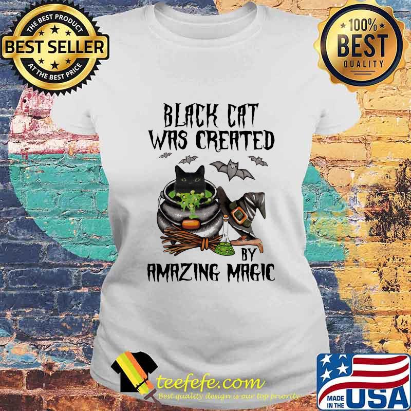 Halloween black cat was created by amazing magic s Laides tee Halloween black cat was created by amazing magic s Laides tee