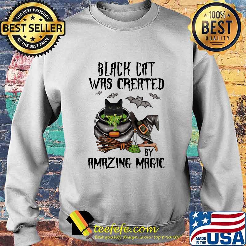 Halloween black cat was created by amazing magic s Sweater Halloween black cat was created by amazing magic s Sweater