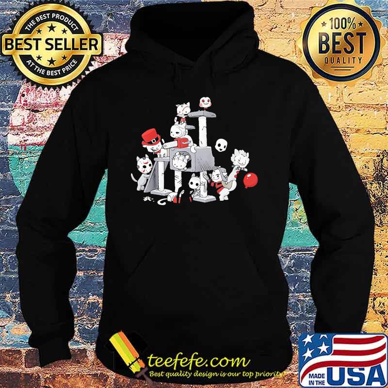 Halloween cat horror characters playing game s Hoodie Halloween cat horror characters playing game s Hoodie
