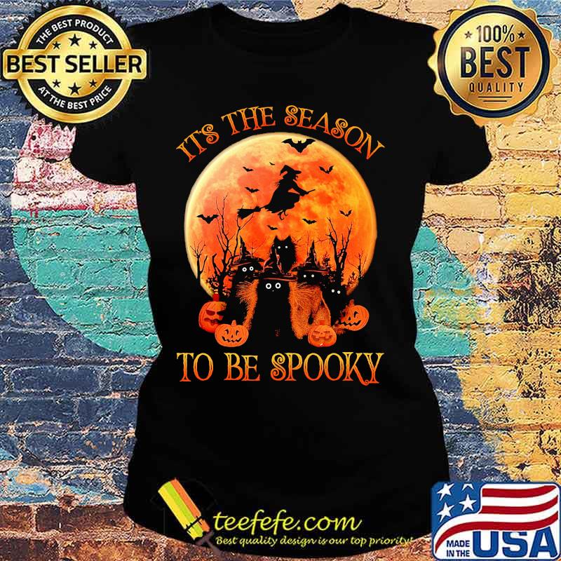 Halloween Cat It's the season to be spooky s Ladies tee Halloween Cat It's the season to be spooky s Ladies tee