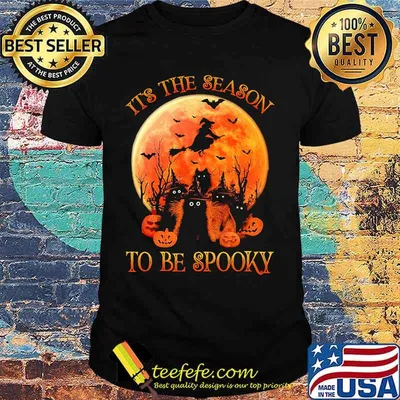 Halloween Cat It's the season to be spooky shirt