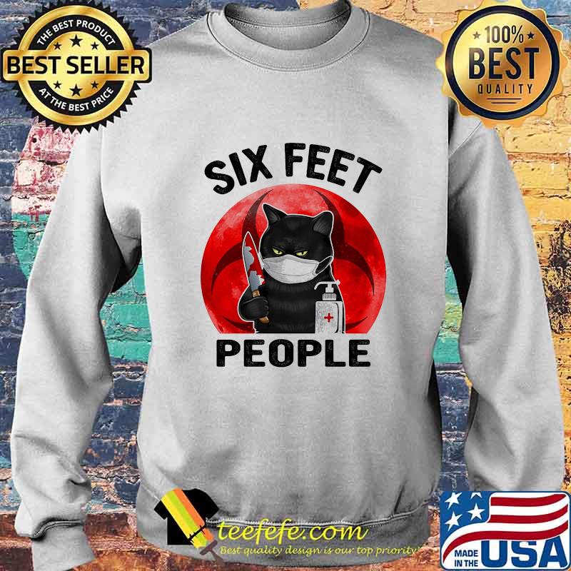 Halloween cat mask six feet people sunset s Sweater Halloween cat mask six feet people sunset s Sweater