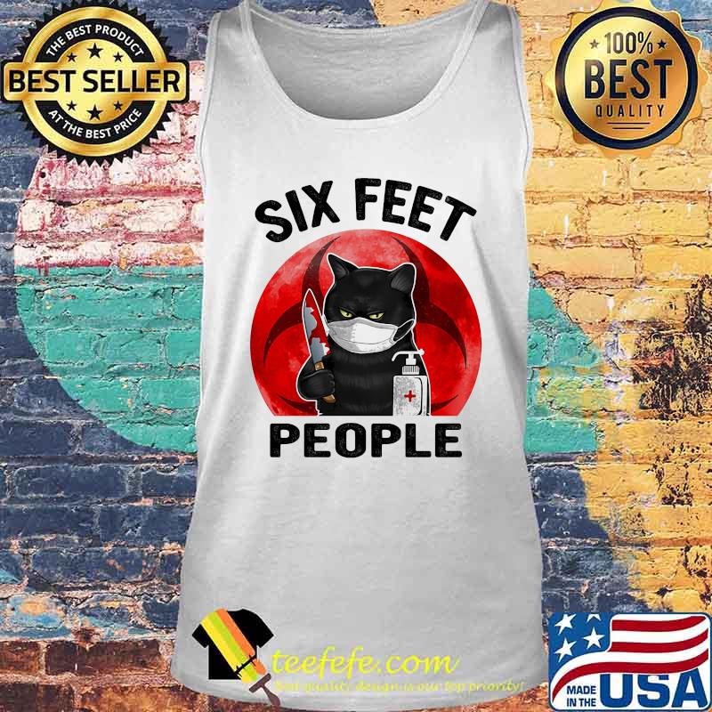 Halloween cat mask six feet people sunset s Tank top Halloween cat mask six feet people sunset s Tank top