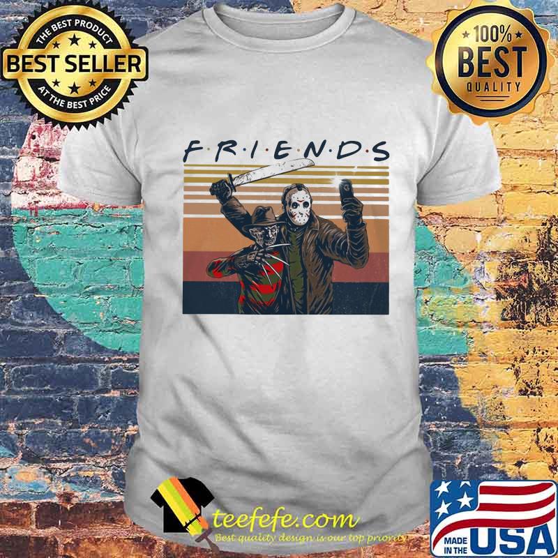 Halloween freddy krueger and michael myers friends vintage retro shirt Halloween freddy krueger and michael myers friends vintage retro shirt