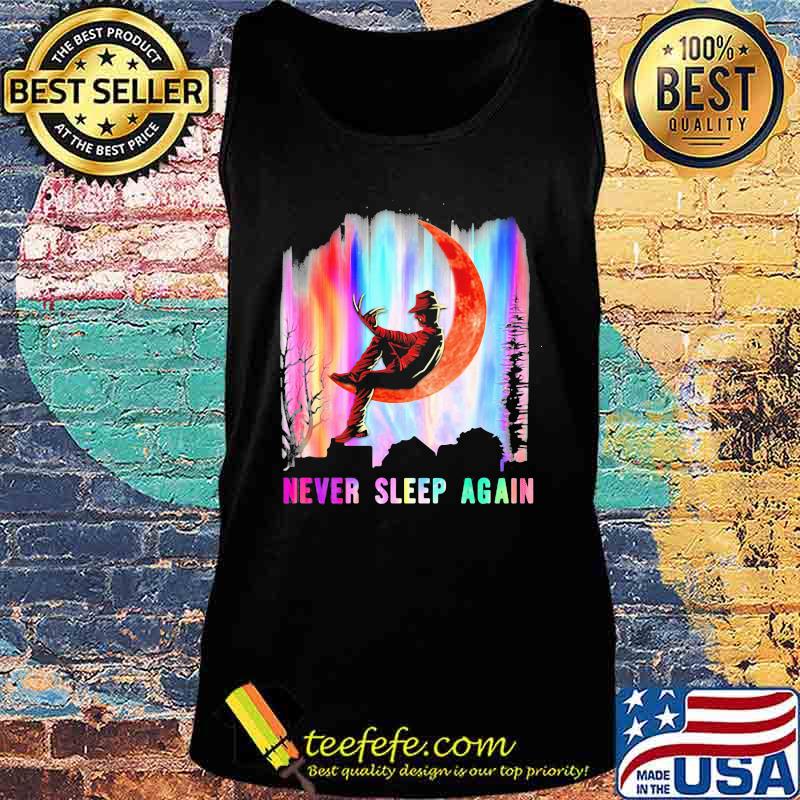Halloween freddy krueger never sleep again moon s Tank top Halloween freddy krueger never sleep again moon s Tank top