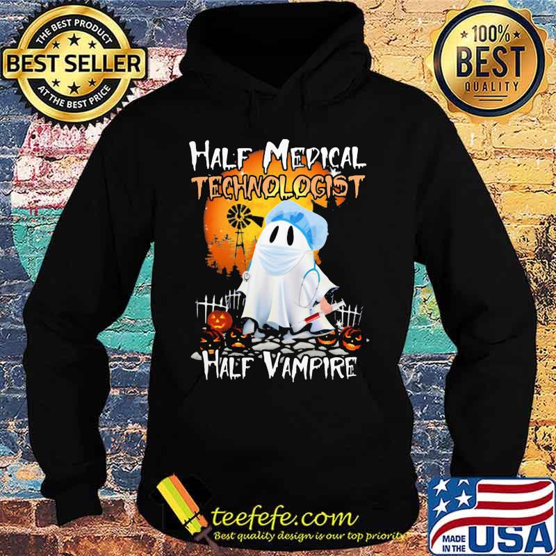 Halloween ghost half medical technologist half vampire s Hoodie Halloween ghost half medical technologist half vampire s Hoodie