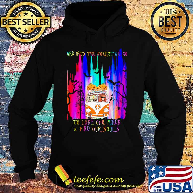 Halloween girl riding peace bus and into the forest we go to lose our minds and find our souls s Hoodie Halloween girl riding peace bus and into the forest we go to lose our minds and find our souls s Hoodie