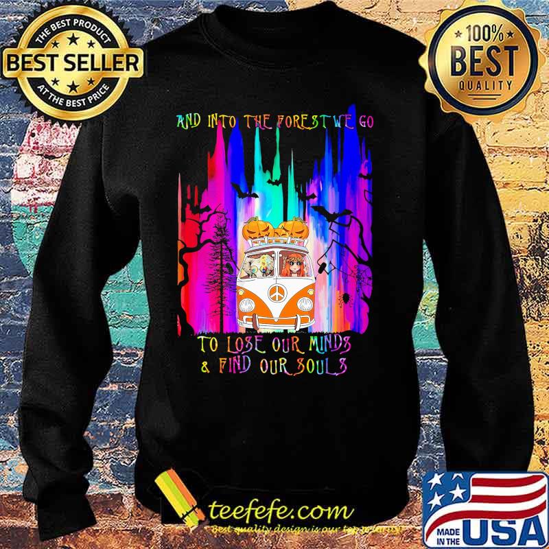 Halloween girl riding peace bus and into the forest we go to lose our minds and find our souls s Sweater Halloween girl riding peace bus and into the forest we go to lose our minds and find our souls s Sweater