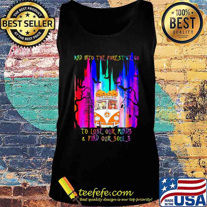 Halloween girl riding peace bus and into the forest we go to lose our minds and find our souls s Tank top Halloween girl riding peace bus and into the forest we go to lose our minds and find our souls s Tank top