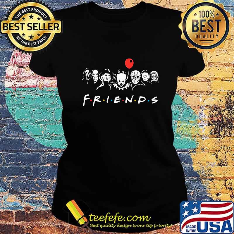 Halloween horror characters balloon friends s Ladies tee Halloween horror characters balloon friends s Ladies tee