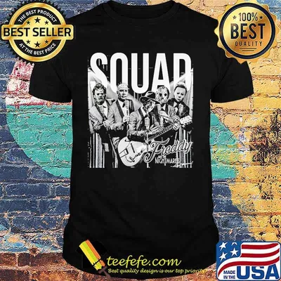 Halloween horror characters band squad shirt