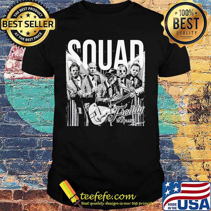 Halloween horror characters band squad shirt