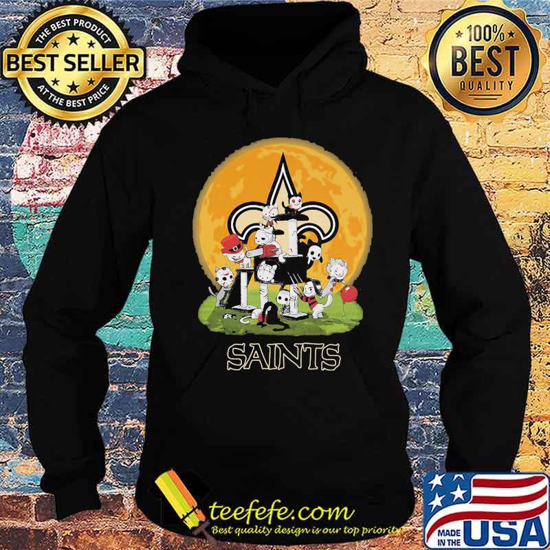 Halloween horror characters cats new orleans saints moon s Hoodie Halloween horror characters cats new orleans saints moon s Hoodie