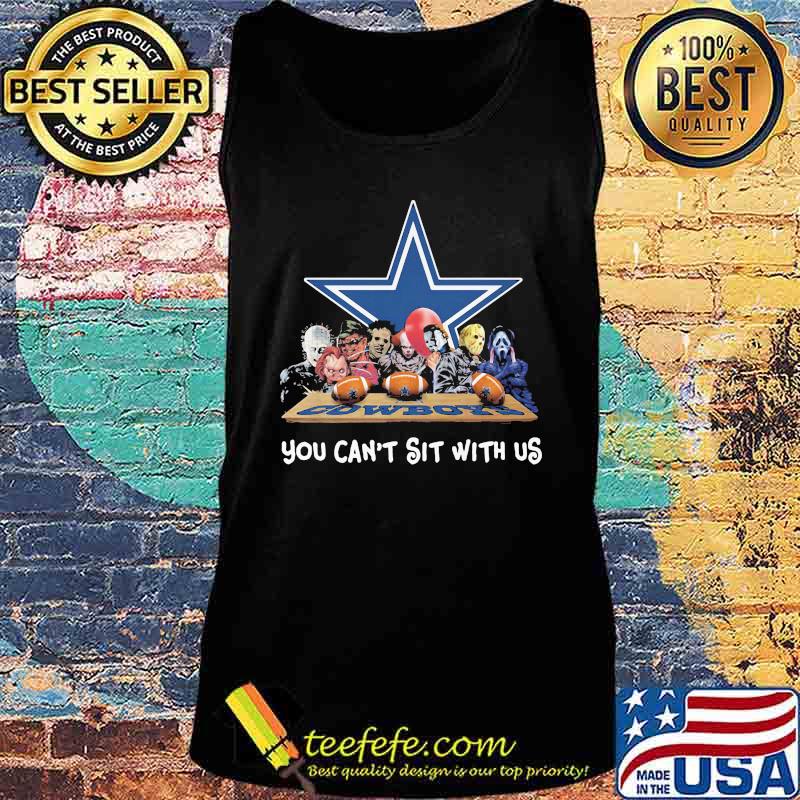 Halloween horror characters dallas cowboys you can't sit with us s Tank top Halloween horror characters dallas cowboys you can't sit with us s Tank top