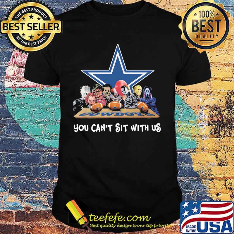 Halloween horror characters dallas cowboys you can't sit with us shirt Halloween horror characters dallas cowboys you can't sit with us shirt