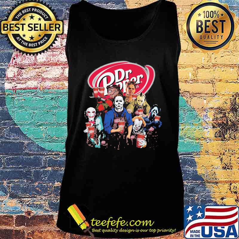Halloween horror characters dr pepper logo s Tank top Halloween horror characters dr pepper logo s Tank top
