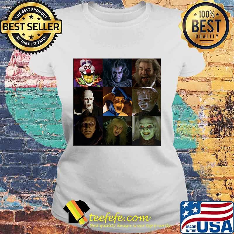 Halloween horror characters face s Laides tee Halloween horror characters face s Laides tee