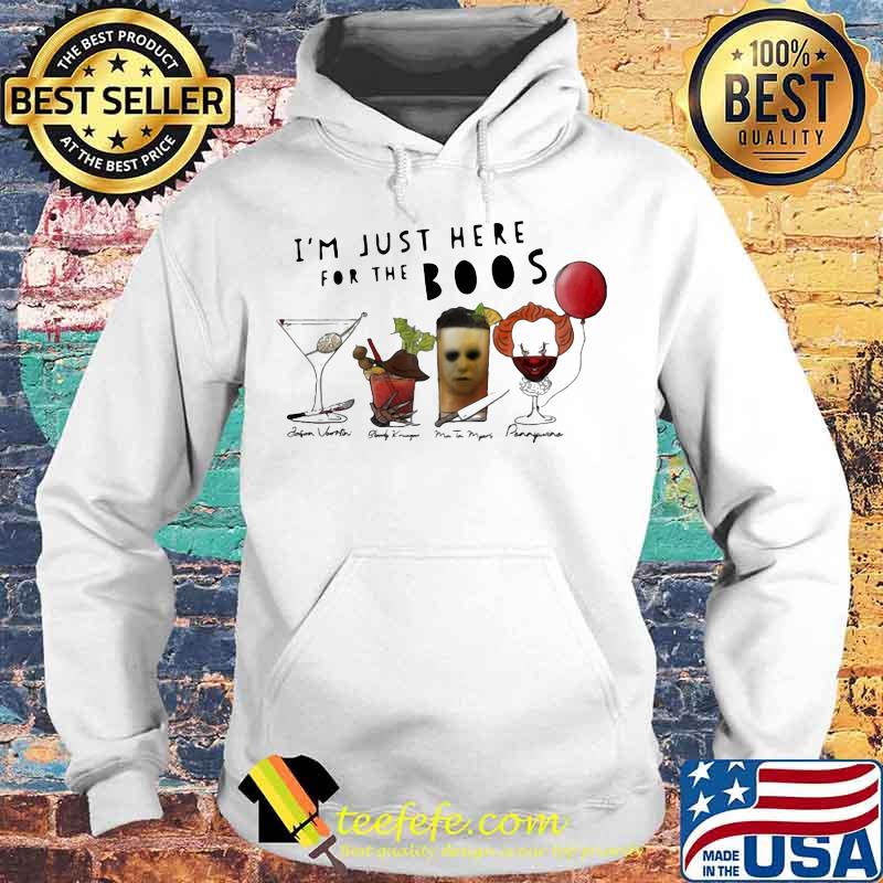 Halloween horror characters i'm just here for the boos s Hoodie Halloween horror characters i'm just here for the boos s Hoodie